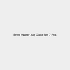 Print Water Jug Glass Set 7 Pcs