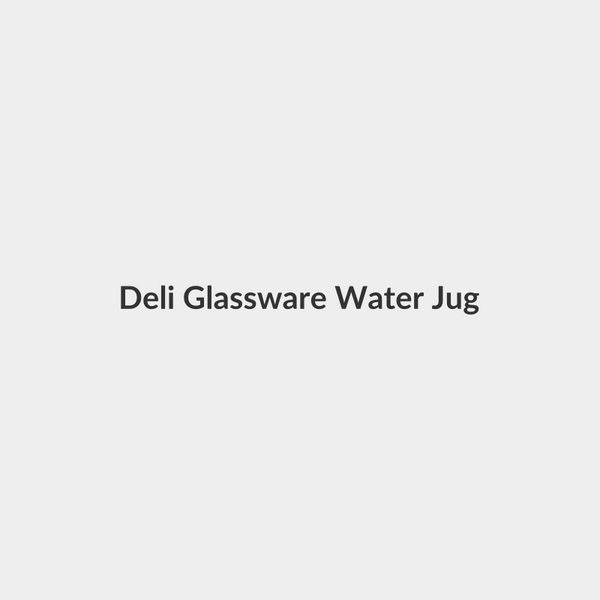 Deli Glassware Water Jug
