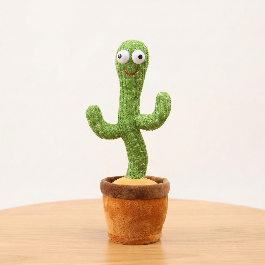 Dancing Cactus Plant Toy - Talking Recording Repeat Toy for Kids