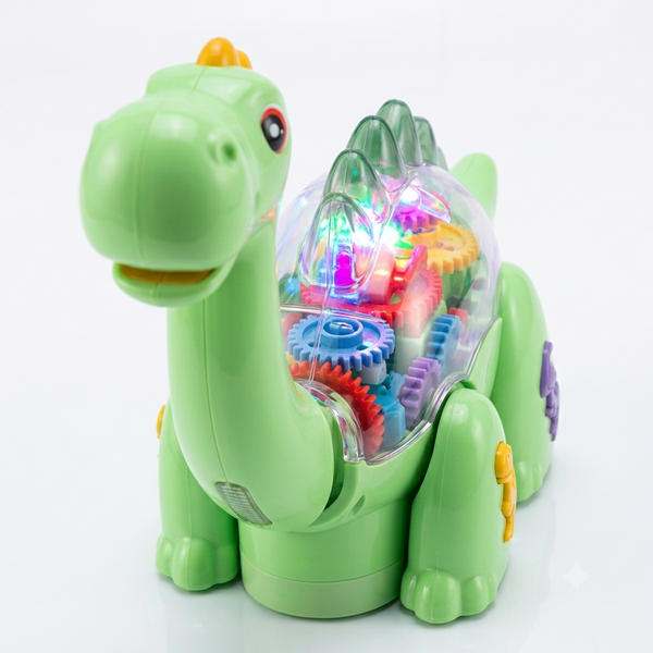 Dinosaur Toys Prime Electric Universal Dinosaur Toy - Music & Transparent Gear
