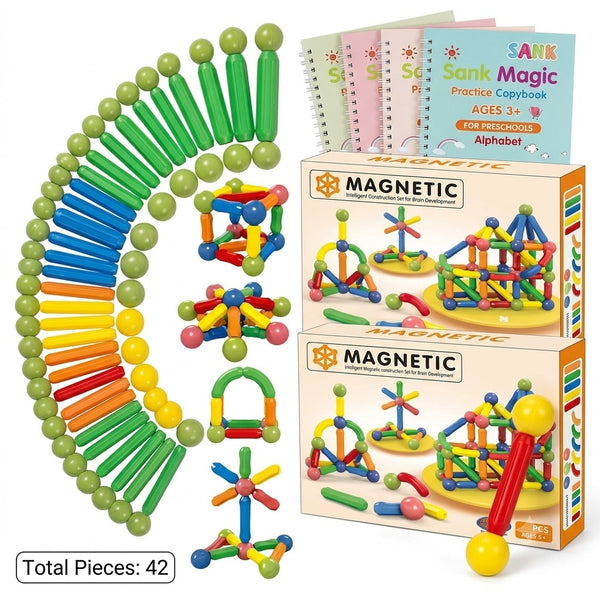 Magnetic Construction Set (42 Pcs)