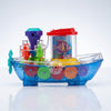 Musical Gear Ship Toy with Crystal Fish Lamp