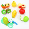 Food Sets for Kids Kitchen - Fruit Cutting Toys with Cutting Board