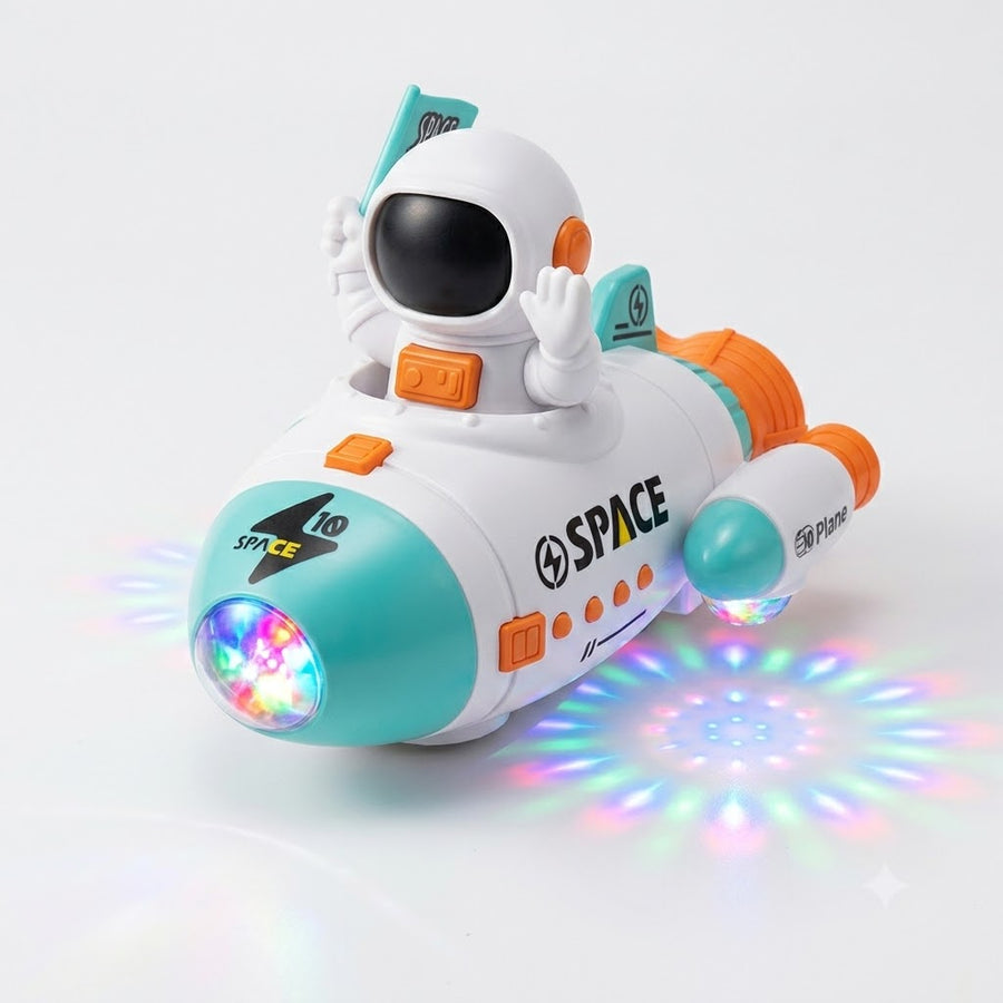 Enterprise Space Shuttle Toy - 360 Degree Rotation with Music and Lights
